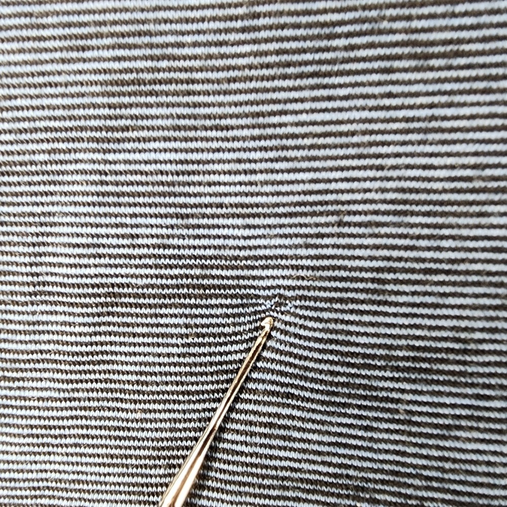 Bombas Merino Wool Tencel Long Sleeve Top Womens S Blue Stripe Base Layer *Flaws - Picture 2 of 12